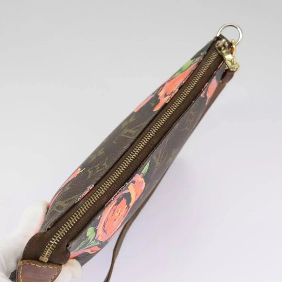 LOUIS VUITTON Monogram rose Pochette Accessoires Pouch authentic - Picture 11 of 16